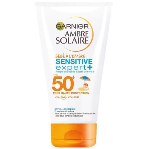 Garnier Ambre Solaire Creme Protectrice Bébé A L'ombe Sensitive Expert+ - Fps 50+ - 50 Ml 