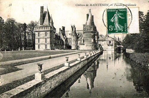 Carte Postale Ancienne, France, Eure Et Loir ( 28 ), Maintenon, Le Château, Façade Méridionale