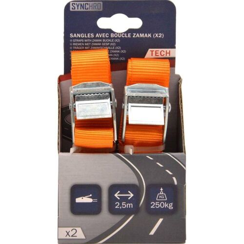 Sangles Avec Boucle Zamak 2.5m Generique