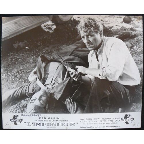 Jean Gabin - L'imposteur - The Impostor * Julien Duvivier - 1943 - 1 Photo D'exploitation Originale Française De Cinéma - Petite Affiche De 24x30 Cm - Original Lobby Card * Jean Gabin ; Ellen Drew