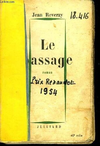 La Passage. Roman.