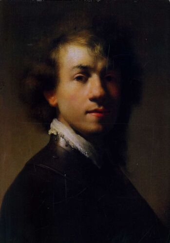 Carte Postale D'une Reproduction D'un Tableau De Rembrandt : " Autoportrait "