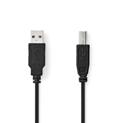 Nedis Ccgl60100bk20 Câble Usb Usb 2.0 2 M Usb A Usb B Noir