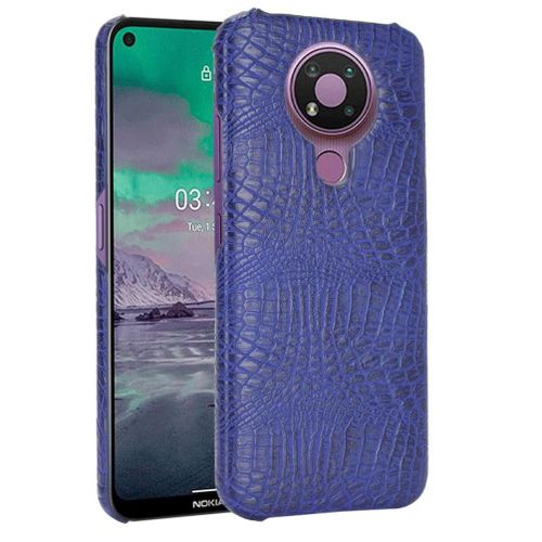 Classique Élégant Étui Pour Nokia 3.4 Anti Éraflure Compatibilité Housse De Protection Mode Classique D'alligator - Bleu