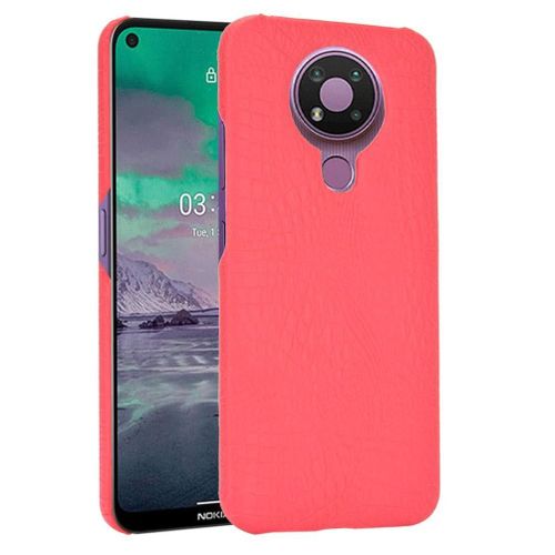 Classique Élégant Étui Pour Nokia 3.4 Anti Éraflure Compatibilité Housse De Protection Mode Classique D'alligator - Rouge