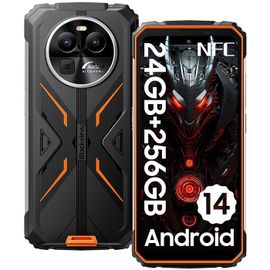 Blackview BV8100 Smartphone Incassable 6,5"" (8+16)Go+256Go 50MP+32MP 8800mAh Dual SIM Android 14 - Orange