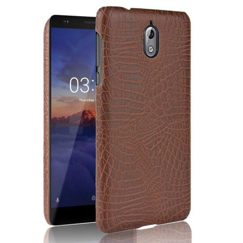 Classique Élégant Étui Pour Nokia 3.1 Housse De Protection Mode Classique D'alligator Anti Éraflure Compatibilité - Le Brun
