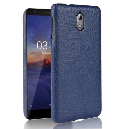 Classique Élégant Étui Pour Nokia 3.1 Housse De Protection Mode Classique D'alligator Anti Éraflure Compatibilité - Bleu