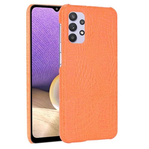 Classique Élégant Étui Pour Samsung Galaxy A32 5g Anti Éraflure Housse De Protection Mode Classique D'alligator Compatibilité - Couleur Orange