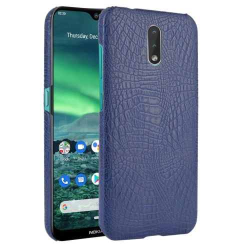 Classique Élégant Étui Pour Nokia 2.3 Compatibilité Mode Classique D'alligator Anti Éraflure Housse De Protection - Bleu