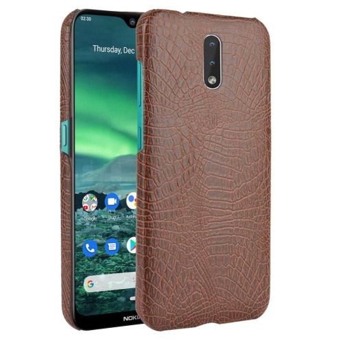 Classique Élégant Étui Pour Nokia 2.3 Compatibilité Mode Classique D'alligator Anti Éraflure Housse De Protection - Le Brun