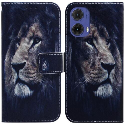 Flip Étui Pour Motorola S50 Neo Fentes Pour Cartes Fermeture Magnétique Peint Cuir Pu Portefeuille - C6