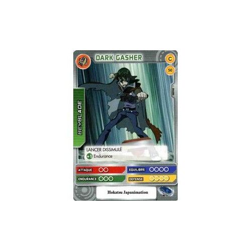 Beyblade Dark Gasher Carte De Jeu Série 1 C 50