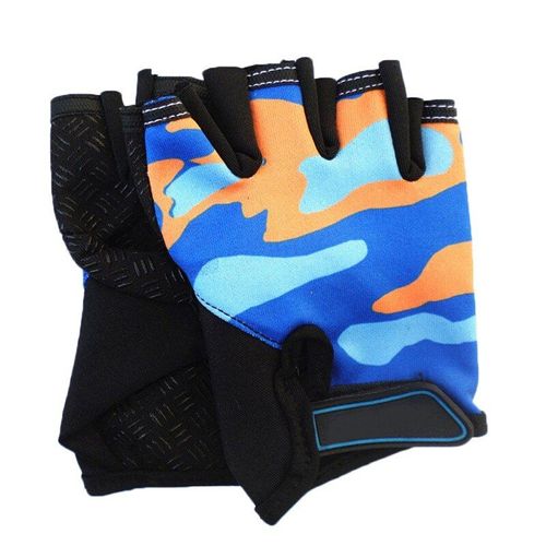 Gants De Camouflage Demi Doigt Antidérapants Pour Enfants, Équipement De Cyclisme, De Vélo De Montagne, 2021