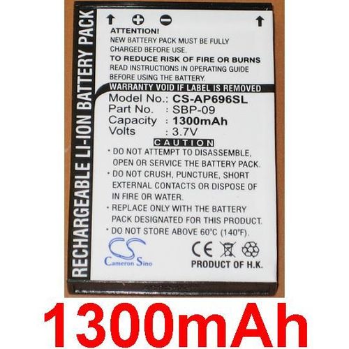 Batterie Pour Asus Mypal A686 A696 A626 Sbp-09 **1300mah**