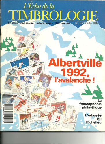 L'echo De La Timbrologie  N° 1639 : Alberville 1992