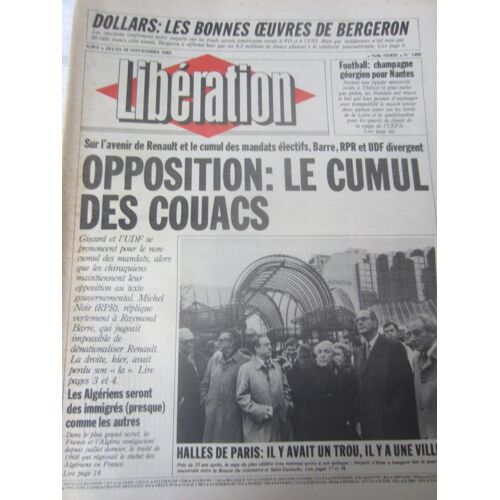 Libération 1408 Opposition : Le Cumul Des Couacs