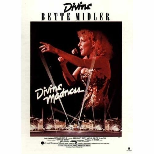 Divine Madness - Véritable Affiche De Cinéma Pliée - Format 40x60 Cm - De Michael Ritchie Avec Bette Midler, Jocelyn Brown, Ula Hedwig, Diva Gray - 1980