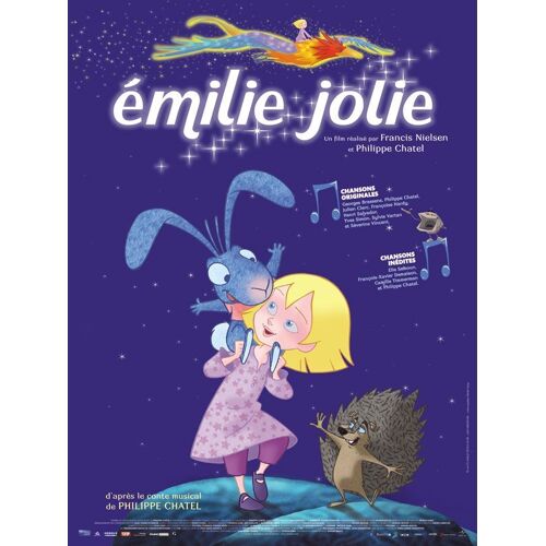 Émilie Jolie - Véritable Affiche De Cinéma - Format 120x160 Cm - De Francis Nielsen, Philippe Chatel  Avec Elie Semoun, François-Xavier Demaison  - Année  2011