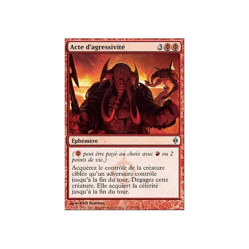 Acte D'agressivité  - Magic Mtg - Phyrexia Vf Mint 78 - U