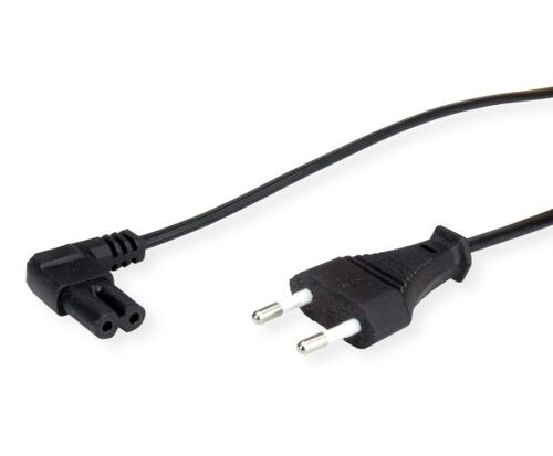 Value 19.99.2088 Câble électrique Noir 1,8 M Cee7/16 Coupleur C7