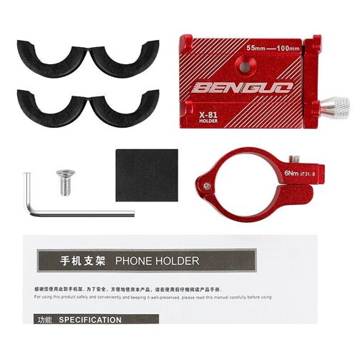 Support De Téléphone De Vélo En Aluminium Pour Smartphone, Réglable, Gps, Pour Vélo