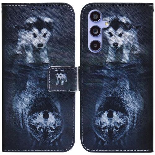 Flip Étui Pour Samsung Galaxy M54 Cuir Pu Peint Portefeuille Fentes Pour Cartes Fermeture Magnétique - C7