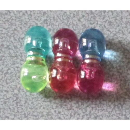 Six Petits Aimants Puissants Maped - Magnet En Forme DAmpoule Transparente - Diamètre 13mm - Couleurs Claires (Conformes Aux Photos) -En Vrac