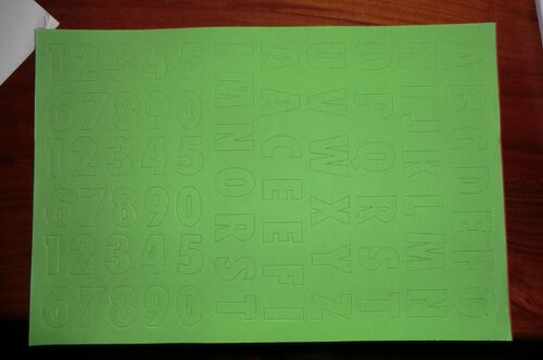 Fiches Cartonnées Chiffres Et Lettres À Découper