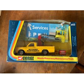 Pick Up Mazda Avec Nacelle Corgi Toys 413 Motor Way Maintenance Made In Gb -Corgi-Corgi