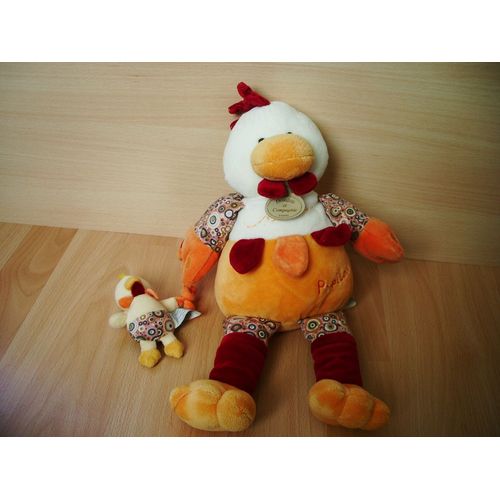 Poule Et Son Bébé  40 Cm