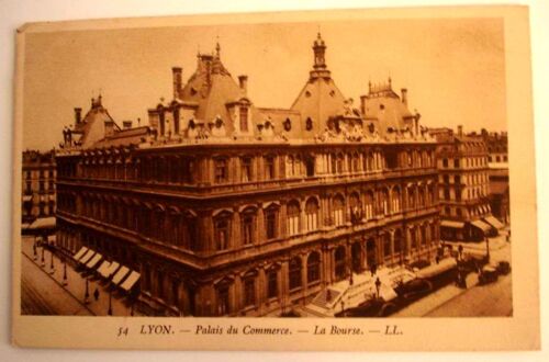 Carte Postale Ancienne Rhone Lyon Palais Du Commerce La Bourse