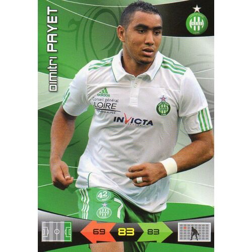 Carte Panini Adrenalyn Foot 2011  Dimitri Payet  St Etienne
