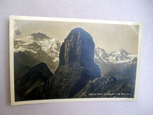 Ancienne Carte Postale Suisse "Schynige Platte Mit Jungfrau Und Gummihorn"