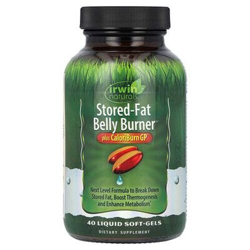 Irwin Naturals Stored-Fat Belly Burner, Plus Caloriburn Gp®, 40 Liquid Soft-Gels 