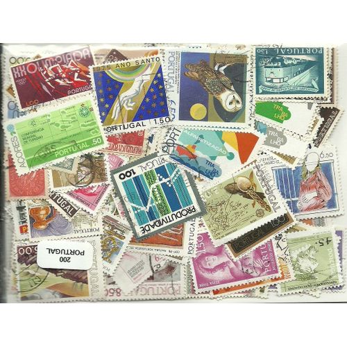 Lot 200 Timbres Du Portugal