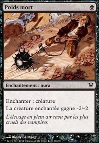 Poids Mort ( Dead Weight) - Magic Mtg - Innistrad Vf Mint 96 - C