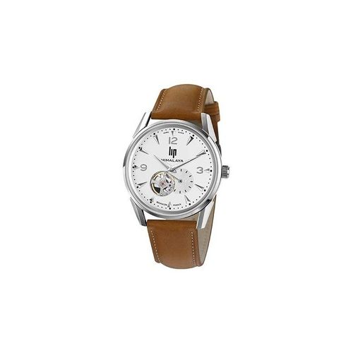 Lip Himalaya 40 Coeur Battant Automatique Bracelet Marron-671558