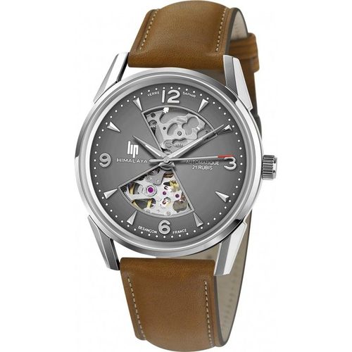 Lip Himalaya 40 Automatique Sablier Montre Unisexe Bracelet Marron-671572