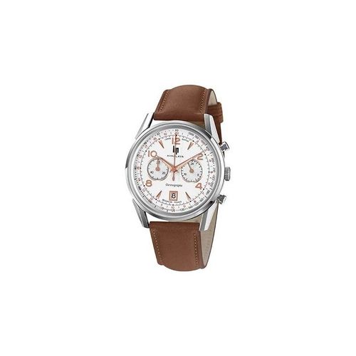 Lip Himalaya 40 Chrono Verre Saphir Montre Unisexe Bracelet Marron-671594