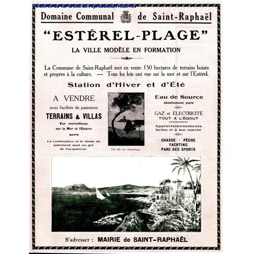 Affiche Esterel Plage