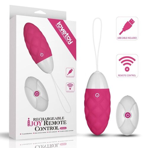 Oeuf Vibrant Rechargeable Telecommande Ijoy Rose Lovetoy