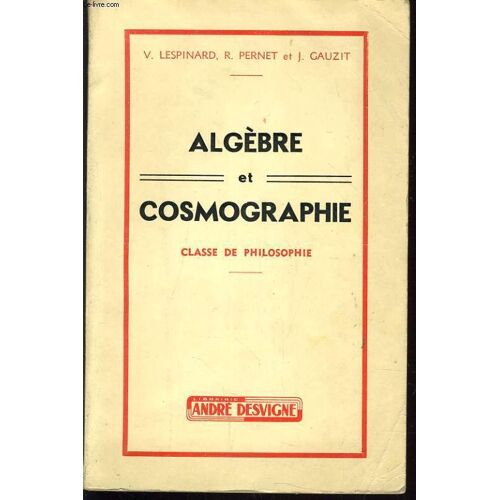 Algebre Et Cosmographie Classe De Philosophie