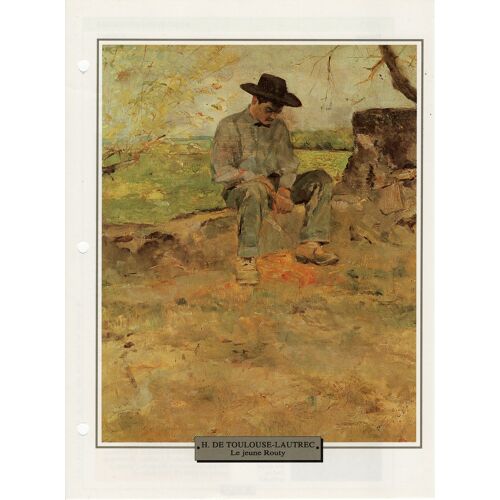Fiche Chefs-DOeuvres Des Impressionnistes Le Jeune Routy Toulouse-Lautrec