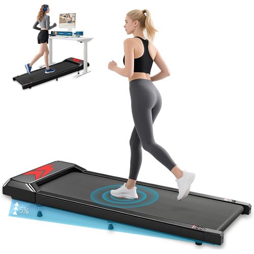 Tapis De Marche, Tapis De Course Pliable Motorise Walking Pad Electrique Silencieux Inclinable Tapis Roulant 2-6km/H Avec Affichage Led Treadmill Compact Pour La Maison Et Le Bureau