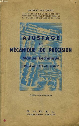 Ajustage Et Mecanique De Precision Manuel Technique Préparation Au Cap