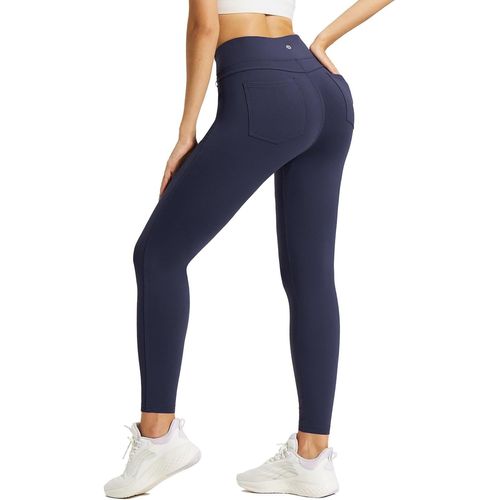 Legging Doublé En Polaire Pour Femme - Thermique - Chaud - Taille Haute - Contrôle Du Ventre - Pantalon De Course Avec Poches - Jeggings