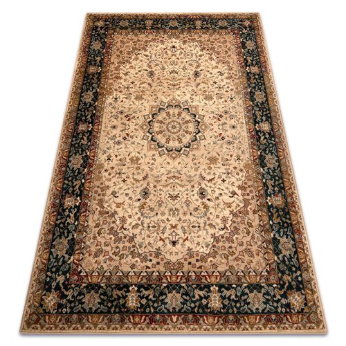 200x300 Cm Tapis En Laine Omega Adagio Vintage, Rosette Couleur Émeraude