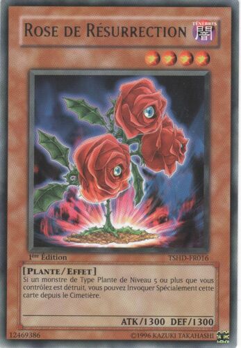 Carte Yu-Gi-Oh! "Rose De Résurrection" Rare Tshd-Fr016