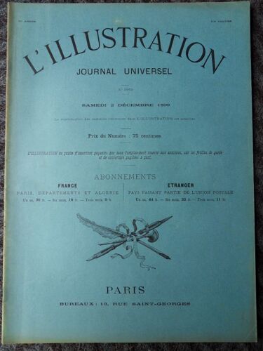 Hebdomadaire L'illustration N°2962 Du 02 Décembre 1899